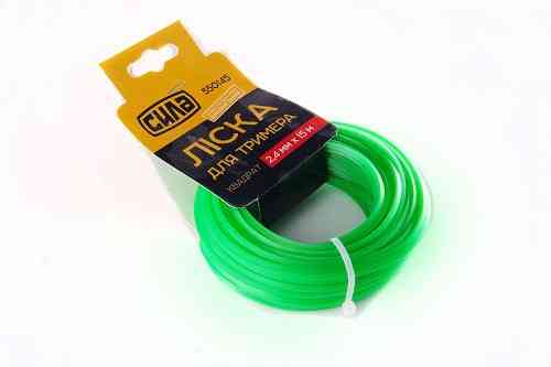 Лiска для тримера 3,0мм квадрат 15м СИЛА Київ