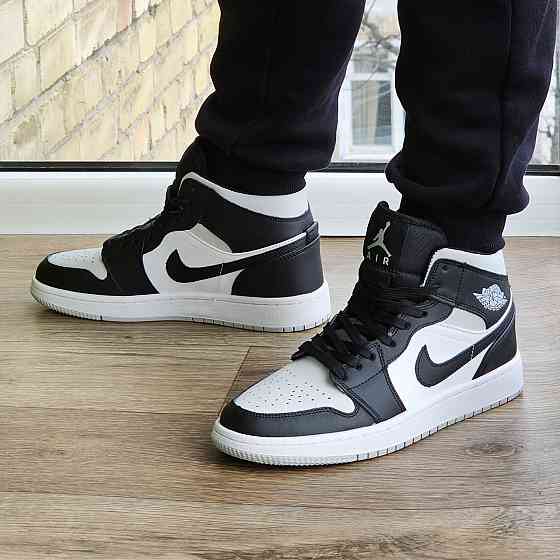 Высокие Термо Кроссовки Nike AIR Jordan Белые Мужские Еврозима Джордан Найк Кожаные (размеры: 41,42,43,44,45) Днепр