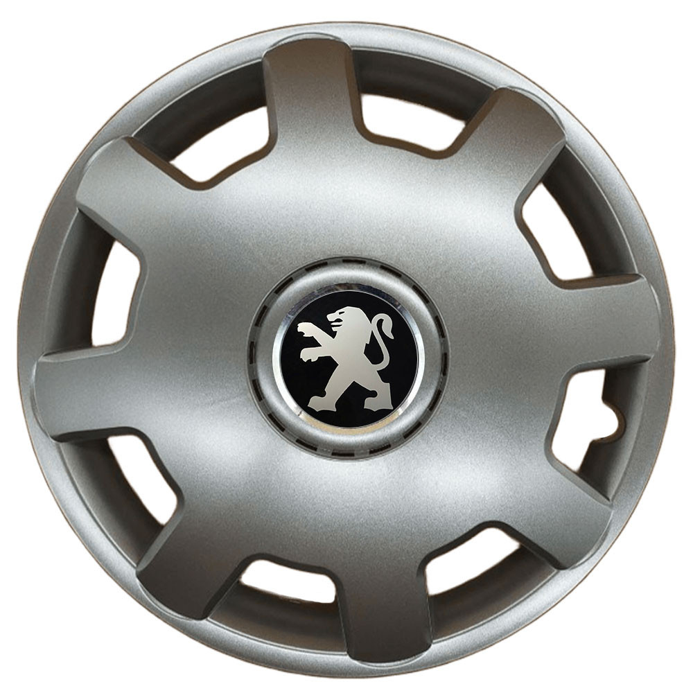 Автомобільні модельні ковпаки R13 Peugeot 105 4шт, SJS, сріблясті Київ - фото 1