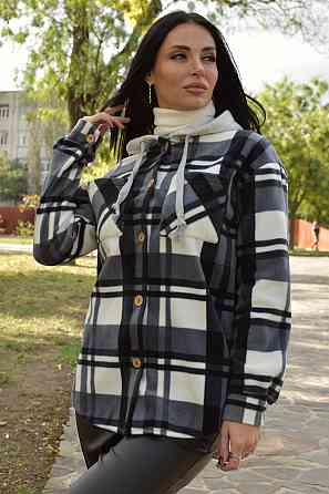 Жіноча тепла сорочка "Delta" оптом | Норма 46-48, Графіт Київ