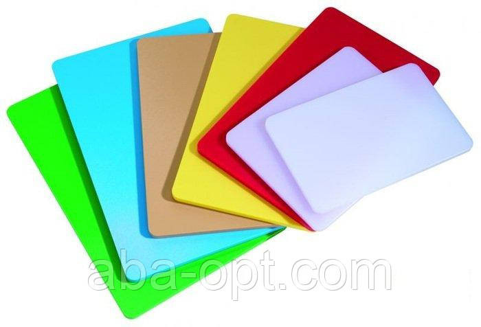 Доска разделочная пластиковая разных цветов 44 х 30 х 2 см (1шт).Aba-Opt Одесса - изображение 1