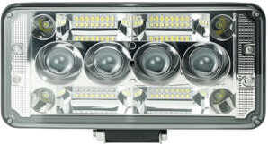 Фара LED прямокутна 9-80V дальній +ближній 4 лінзи 40 LED chip type 3030+3570 Мукачево - фото 1