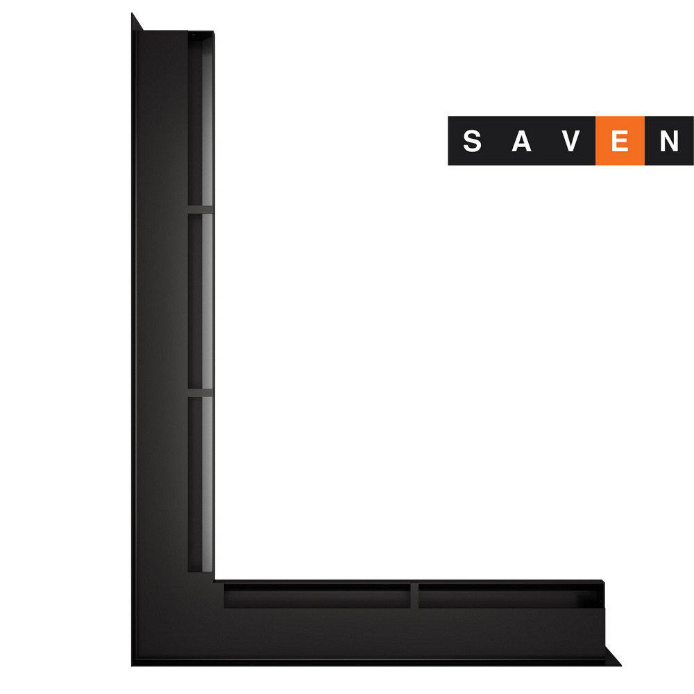 Вентиляционная решетка для камина угловая левая SAVEN Loft Angle 60х600х800 черная Львов - изображение 3