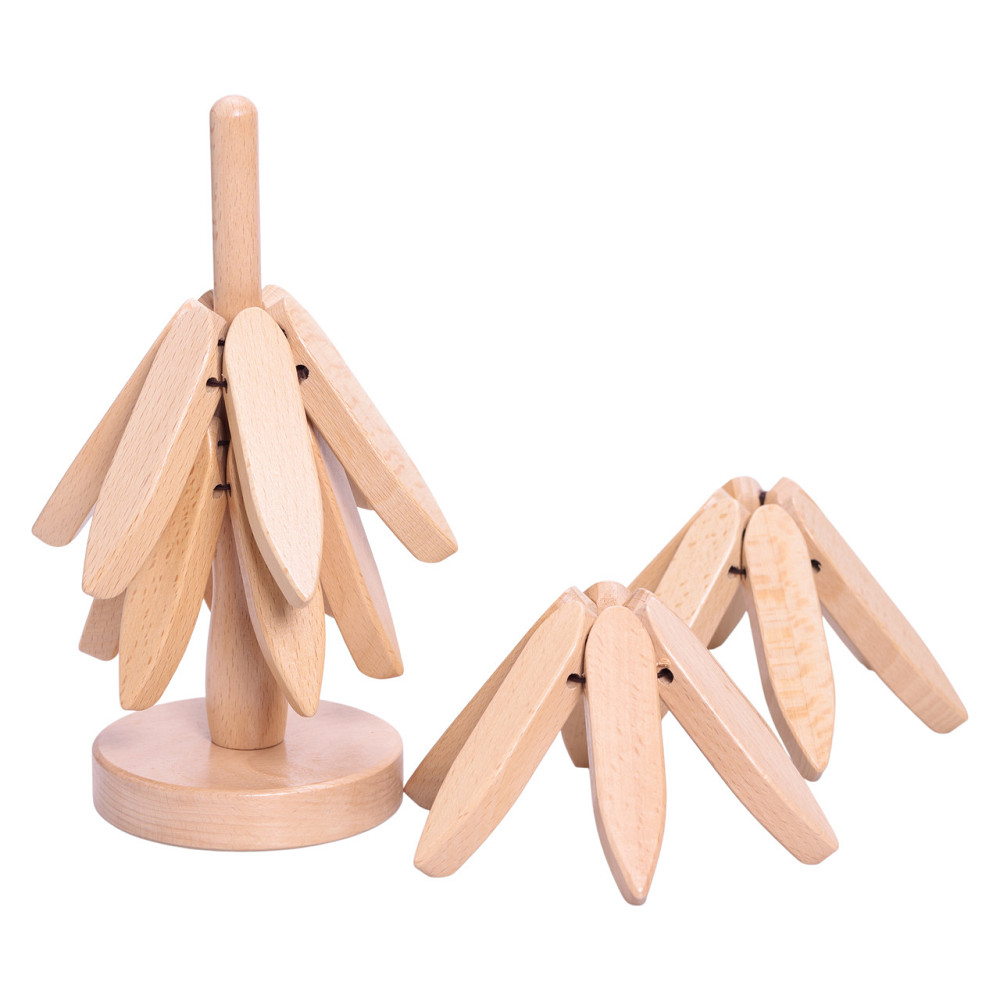 Yiwu Набір підставок під гаряче з дерева 3 шт Ø19 (см) + тримач підставки на стіл під гаряче HB Коломия - фото 3