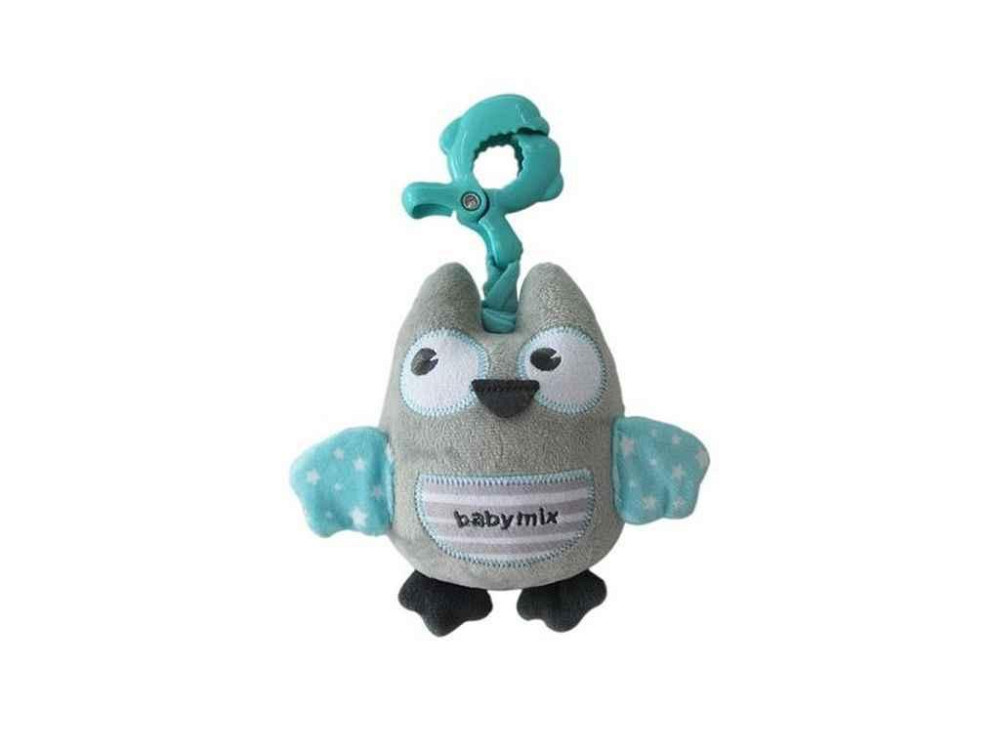 Подвеска плюшевая музыкальная P/1252-6700 Сова голубой ТМ BABY MIX Киев - изображение 1