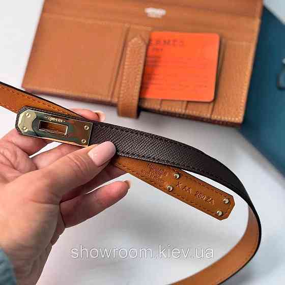 Женский кожаный ремень цвета кофе  (280-1) Киев
