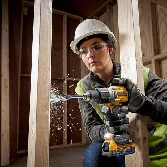 Дриль-шурупокрут акумуляторний ударний DeWALT DCD805NT 18 В, 90 Нм, без АКБ і ЗП, TSTAK Київ - фото 7