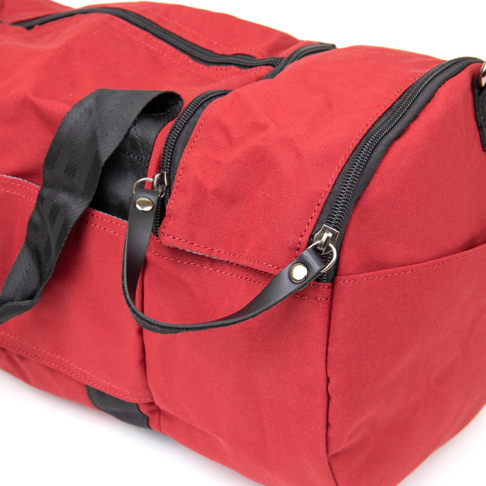 Спортивна сумка текстильна Vintage 20642 Малинова Київ - фото 6