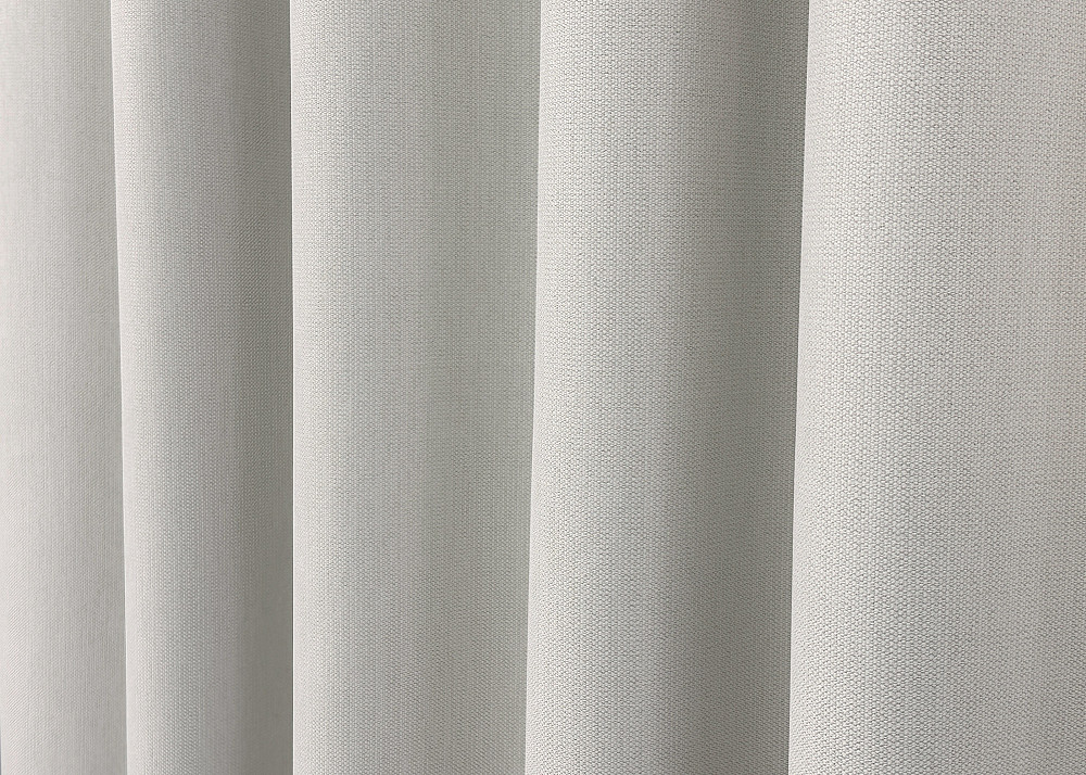 Двостороння шторна тканина блекаут з лляною фактурою, колекція “Scandi” колір димчасто-білий 1903ш Київ - фото 5
