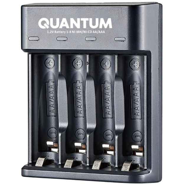 QM-BC1040 Зарядний пристрій Quantum QM-BC1040 Ni-MH,NI-CD 1.2V акум. AA,AAA 4 slot (USB) Рівне - фото 1