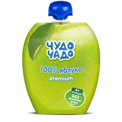 Детское пюре Чудо-Чадо яблоко 90 г (4820016254077) Винница - изображение 1