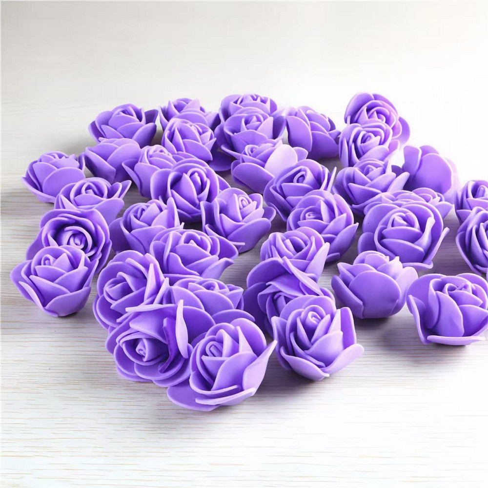 Маленькие цветочки для декора 50 штук 3 см сиреневый Киев - изображение 2