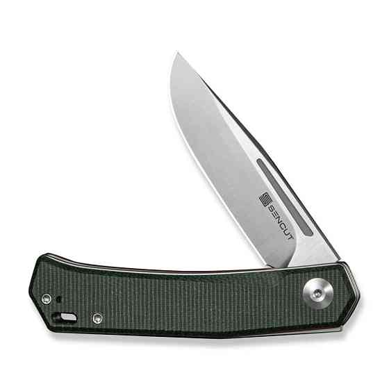 Ніж складаний кишеньковий Sencut Braxx, (7.93 см) D2 / Canvas Micarta зелений Київ