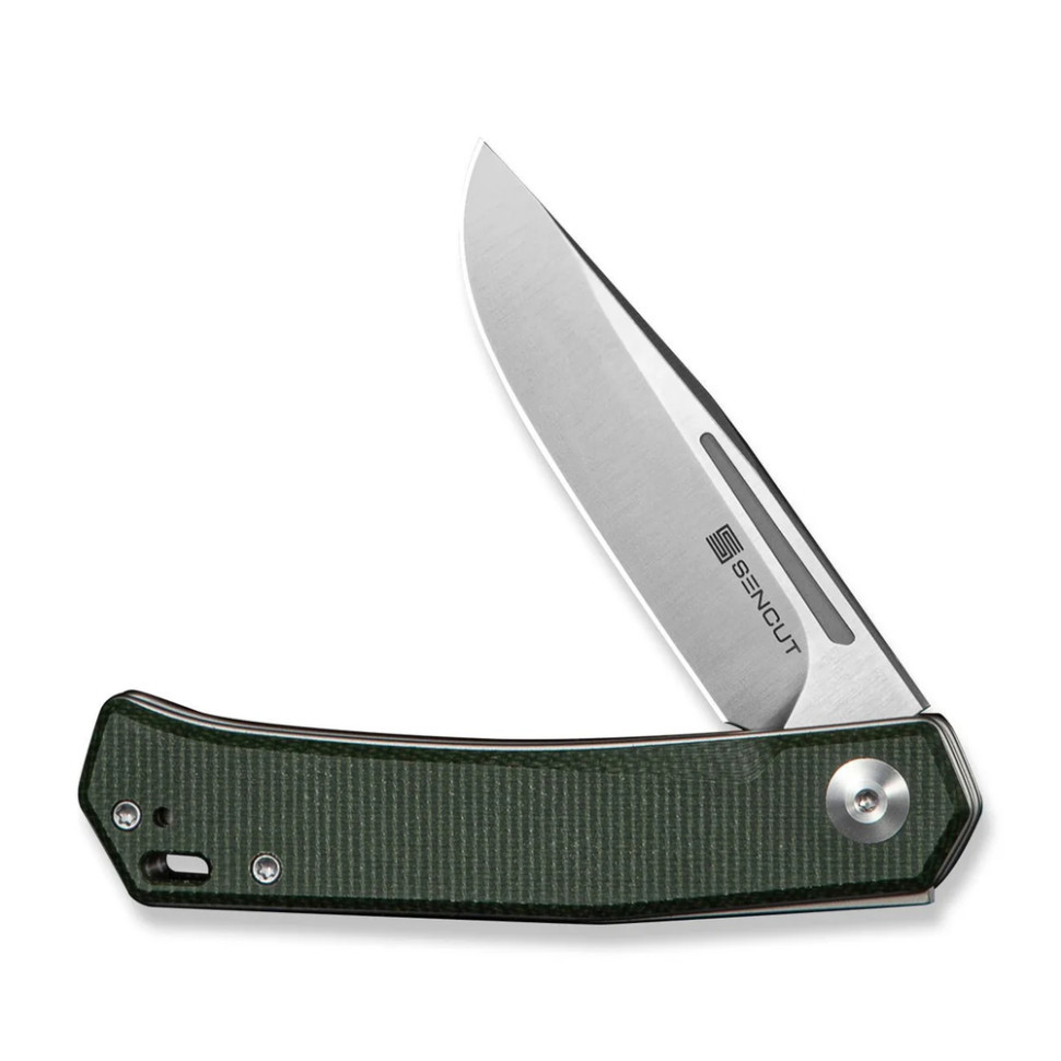 Ніж складаний кишеньковий Sencut Braxx, (7.93 см) D2 / Canvas Micarta зелений Київ - фото 3