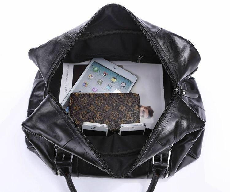 Сумка дорожня Vintage 14135 шкіряна Чорна Київ - фото 9