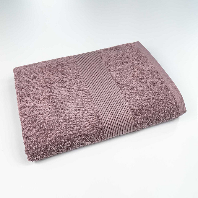 Комплект махровых полотенец с бордюром 2шт GM Textile 50х90см, 70х140см 400г/м2 (Шоколад) Сумы - изображение 3