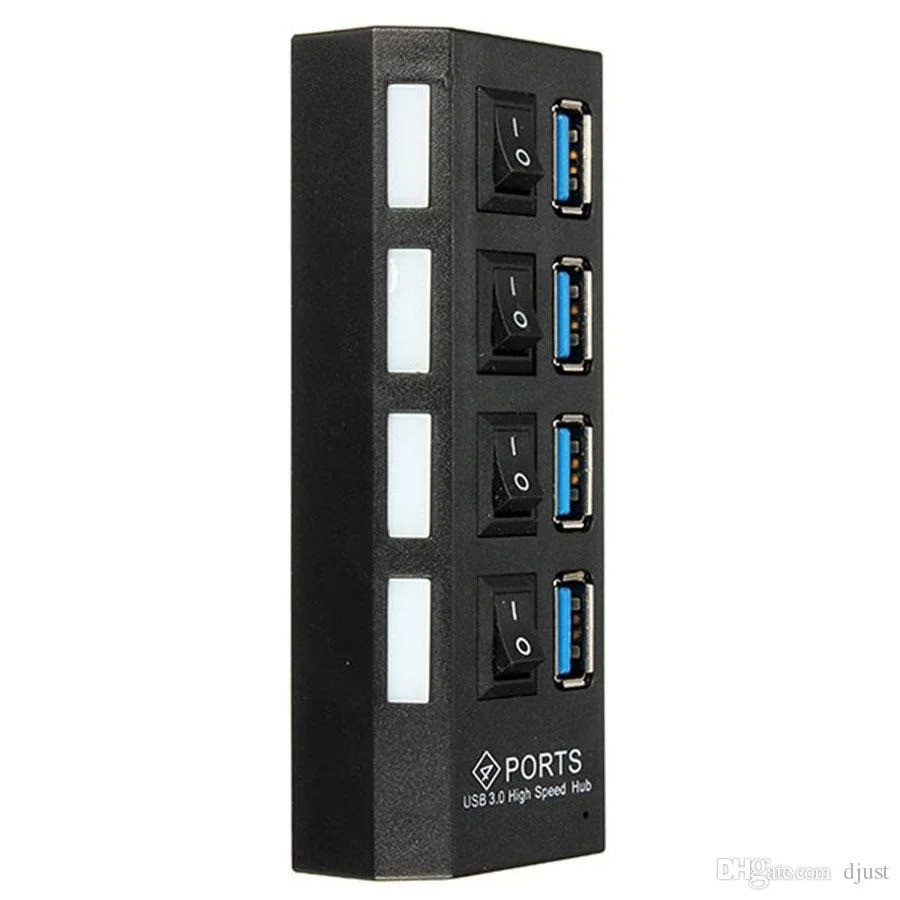 Разветвитель USB Хаб на 4 порта,Черный SBR Киев - изображение 4