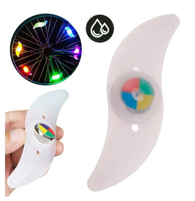 Светодиодный маячок на спице велосипеда 1 шт. с регулировкой цветов Бровары - изображение 1