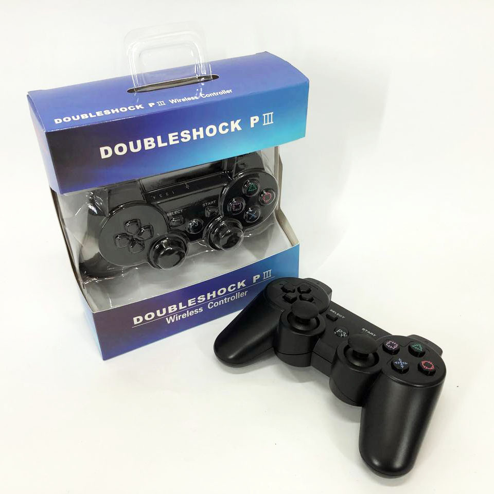 Игровой беспроводной геймпад Doubleshock PS3/PC аккумуляторный джойстик с функцией вибрации. Цвет: черный XZ-69 Львов - изображение 10