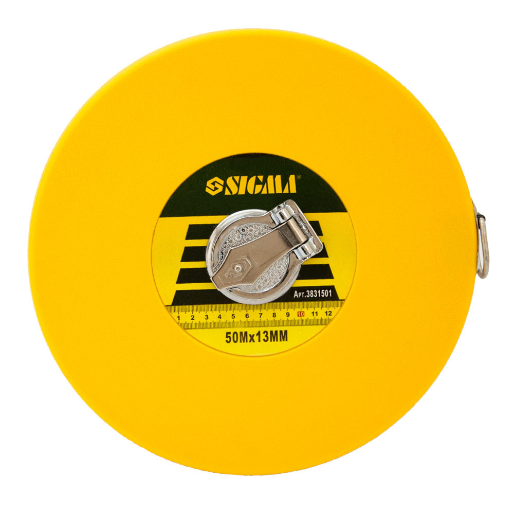 Sigma Рулетка стекловолокно 50м×13мм SIGMA (3831501) Київ - фото 1