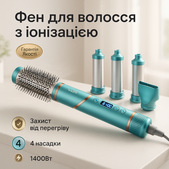 Фен для разных типов волос VGR, Мощный универсальный фен для красивой укладки волос GM-20 Львов