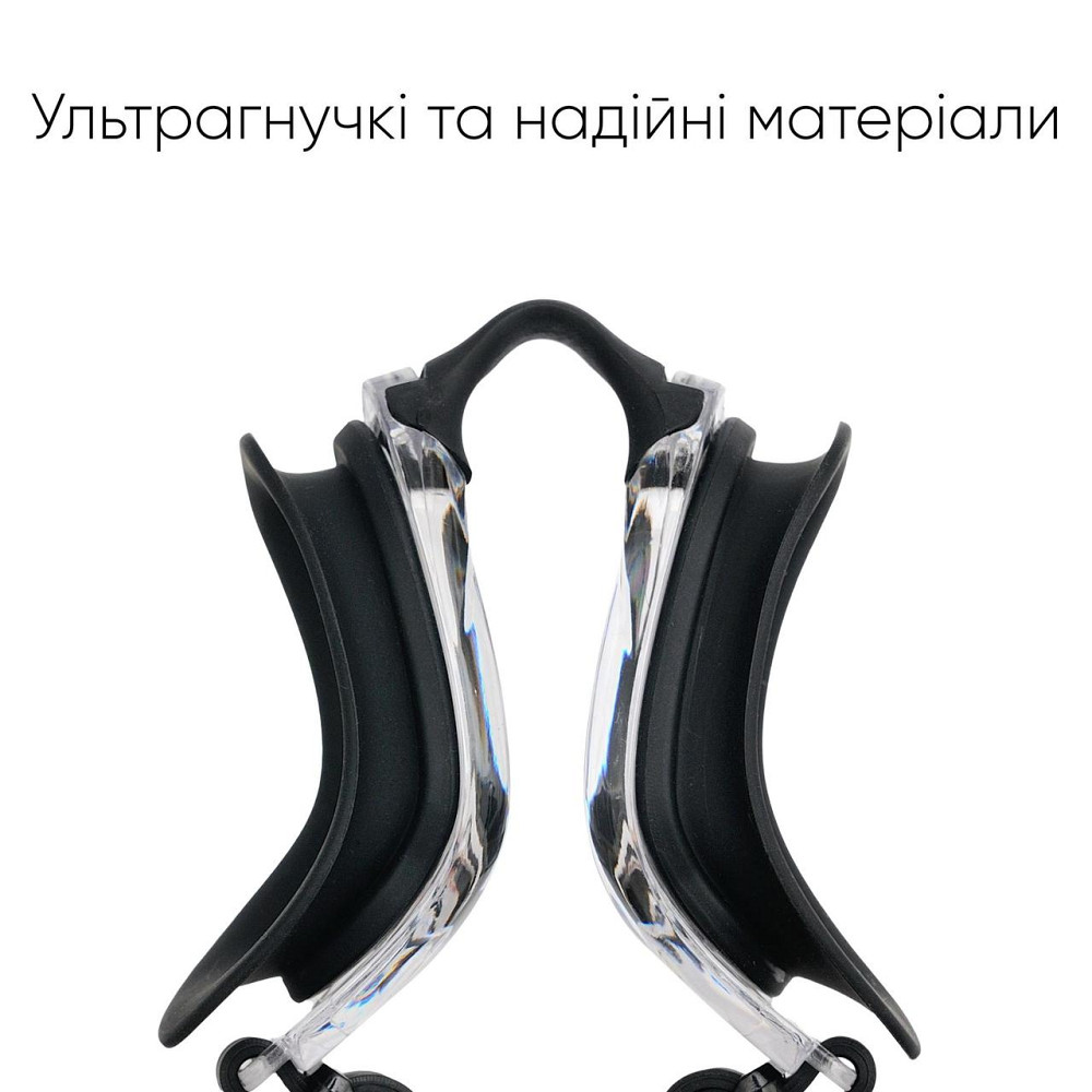 Окуляри для плавання Renvo Dande Уні Anti-fog Чорний OSFM (2SG200-01) Київ - фото 3