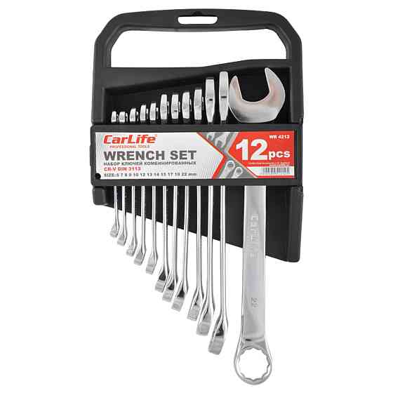 Набір ключів Carlife CR-V, 6-22мм, 12шт Київ