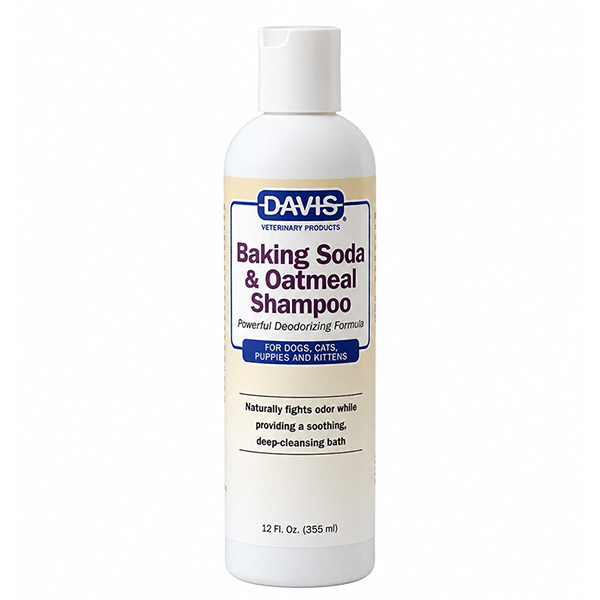Davis Baking Soda & Oatmeal ДЭВИС ПИЩЕВАЯ СОДА С ОВСЯНКОЙ дезодорирующий шампунь глубокого очищения с успокаивающим действием для собак и котов Киев - изображение 1