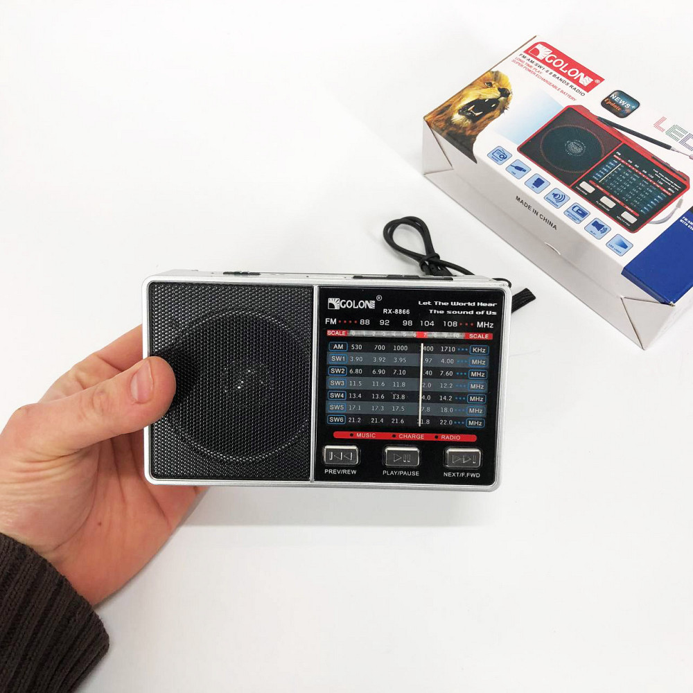 Портативне аварійне радіо, що працює від мережі, Портативне радіо, Радіоприймач з гарною якістю прийому DV-80 Львів - фото 6