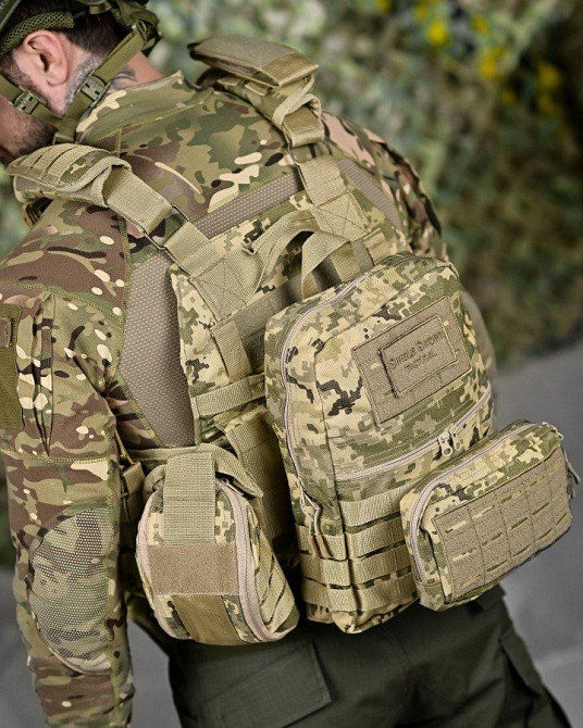 Якісна плитоноска мультикам Single sword STATIX піксель ТР6298 Одеса - фото 10