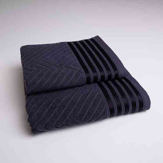 Комплект махровых полотенец SOFT 2шт GM Textile 50х90см, 70х140см 500г/м2 (Графитовый) Сумы