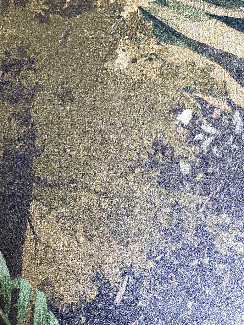 Шпалери вінілові Grandeco One roll one motif 1.59x2.8 панно-лесонню дерева зелені теракотові жовтогарячі Київ - фото 3