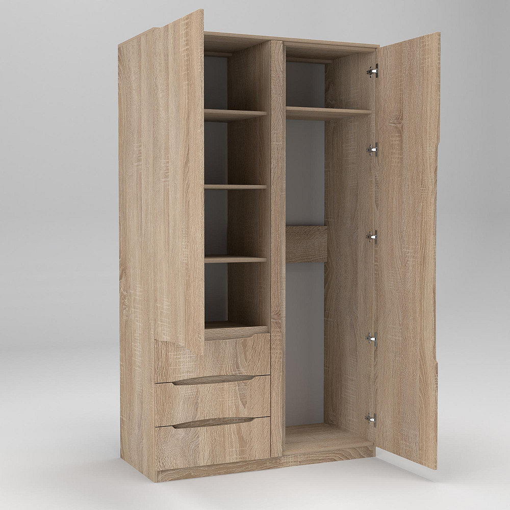 Шкаф Дельта 1, Дуб Сонома, 1200х550х2100 Львов - изображение 2