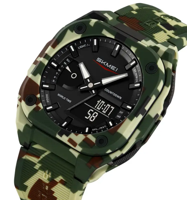 Годинник чоловічий наручний спортивний Skmei 2328 (Камуфляж) Київ - фото 2