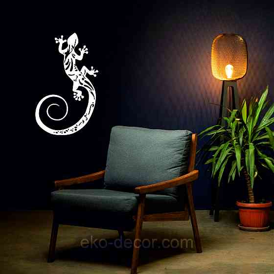 Декоративне настінне 3D Панно «Ящірка» Декор на стіну з об'ємом Київ