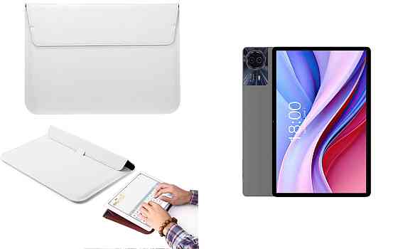Чехол-конверт VitoCase для Teclast M50S, с функцией подставки для планшета Белый Киев
