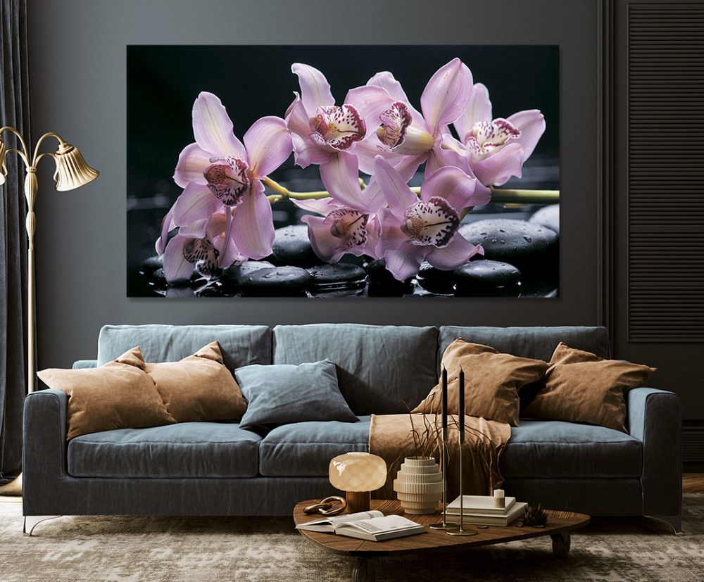 Картина холст у вітальню / спальню Орхідея    MLP_105  ( 60х30см ) 60x100 см Київ - фото 3