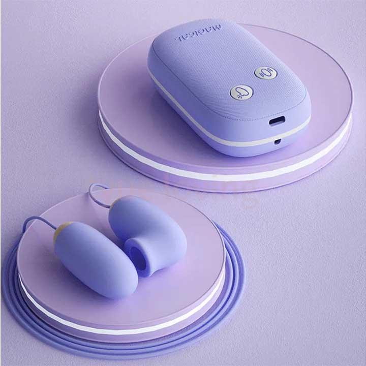 Подвійне вакуумне віброяйце Laile Magic Box USB 20 режимів — Вібратори Вінниця - фото 4