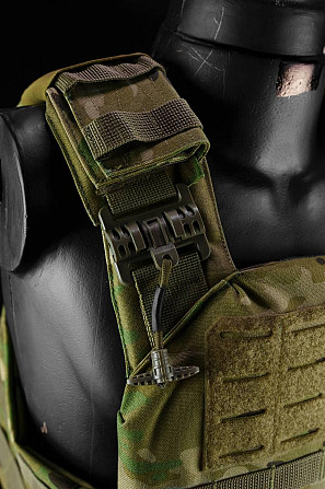 Тактическая плитоноска жилет с быстрым сбросом Cordura 1000D (без плит) Мультикам Винница - изображение 10