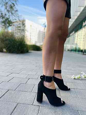 SANTINI Босоніжки жіночі SANTINI 259319-21 чорні (літо, замша натуральна) (3547) Коломыя