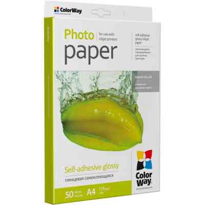 Фотопапір ColorWay A4 115г glossy 50л (PGS1158050A4) Вінниця