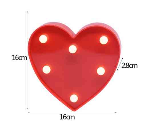 Объемное сердце led 16 на 16 см красный Киев