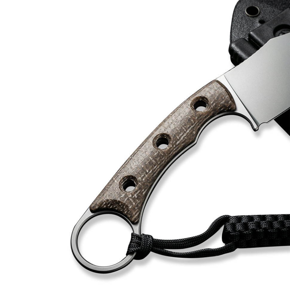 Ніж фіксований тактичний Civivi Midwatch, (8.6 см) N690 / Micarta коричневий Київ - фото 8
