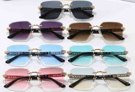 Женские брендовые безоправные очки Givenchy (68004) серые Киев