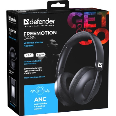 Навушники Defender FreeMotion B485 Bluetooth ANC Black (63485) Вінниця - фото 4