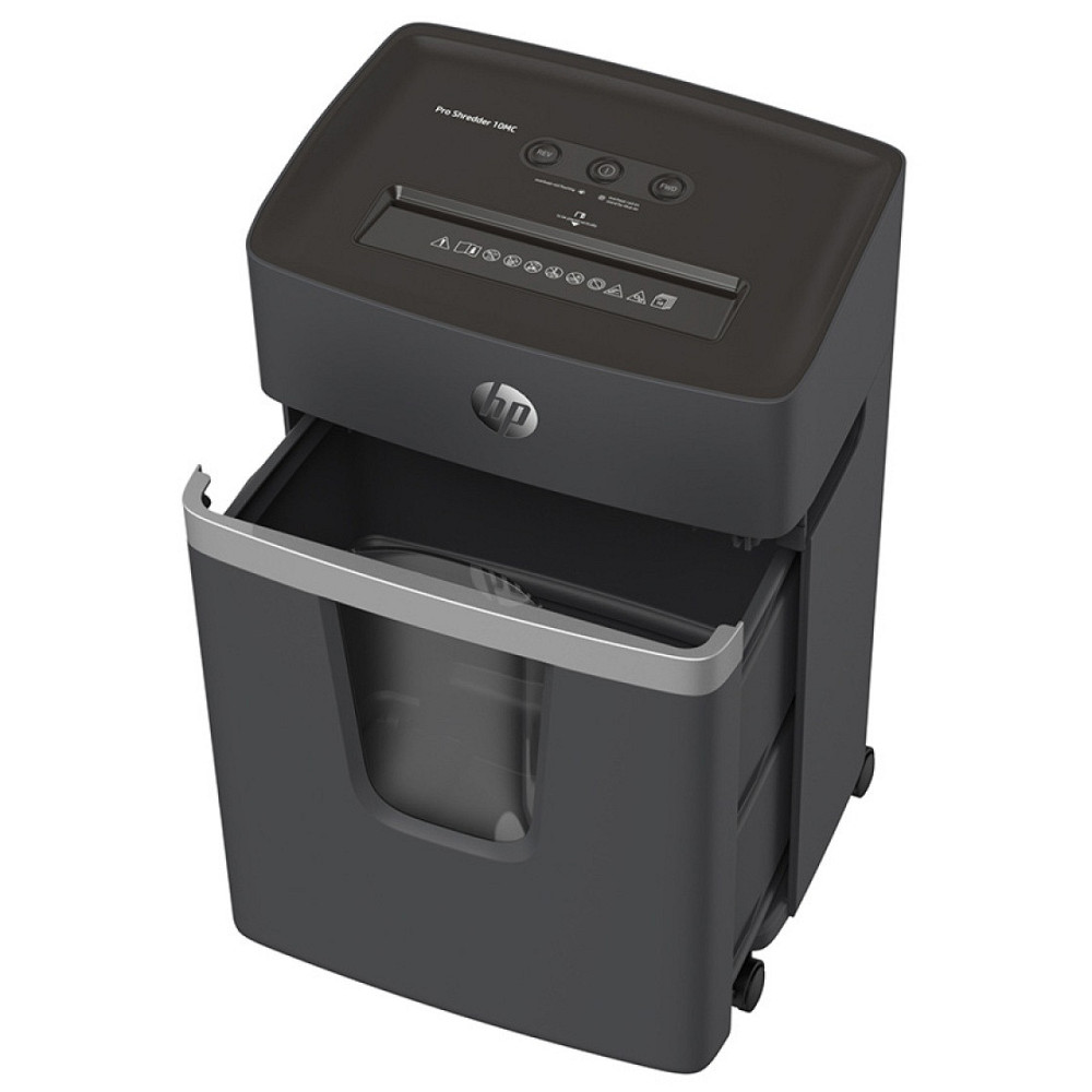 Знищувач документів HP Pro Shredder 10MC, A4, 80g х 10 листів, 2*15, 20 л., P-5 Винница - изображение 6