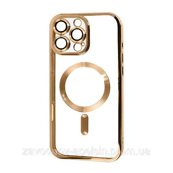IPhone 16 Pro Max Чехол магнитный Защита камеры (золотой) Одесса