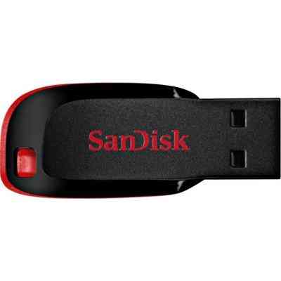 USB флеш накопичувач SanDisk 64GB Cruzer Blade Black/red USB 2.0 (SDCZ50-064G-B35) Вінниця