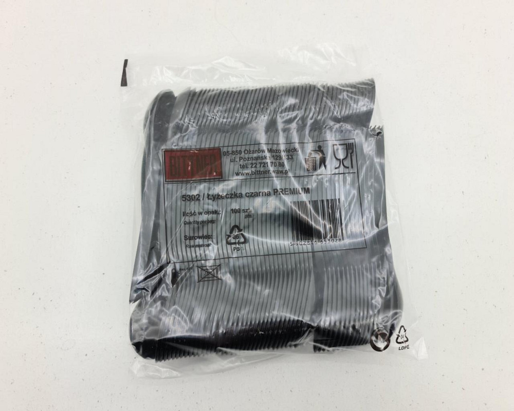 Чайна Ложечка 140мм.чорна Преміум (100 шт) Харків - фото 2