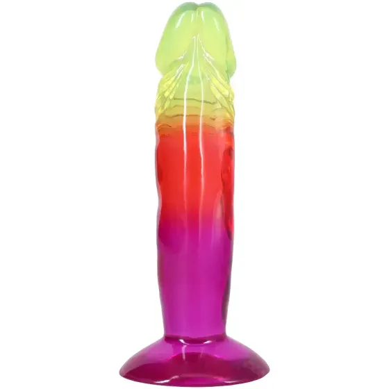Дилдо Doc Johnson Crystal Jellies - 6.5 Inch Classic Dong - Rainbow Львів